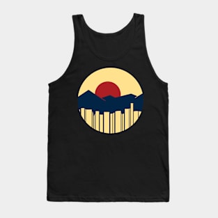 Sunset Mountain City Tank Top